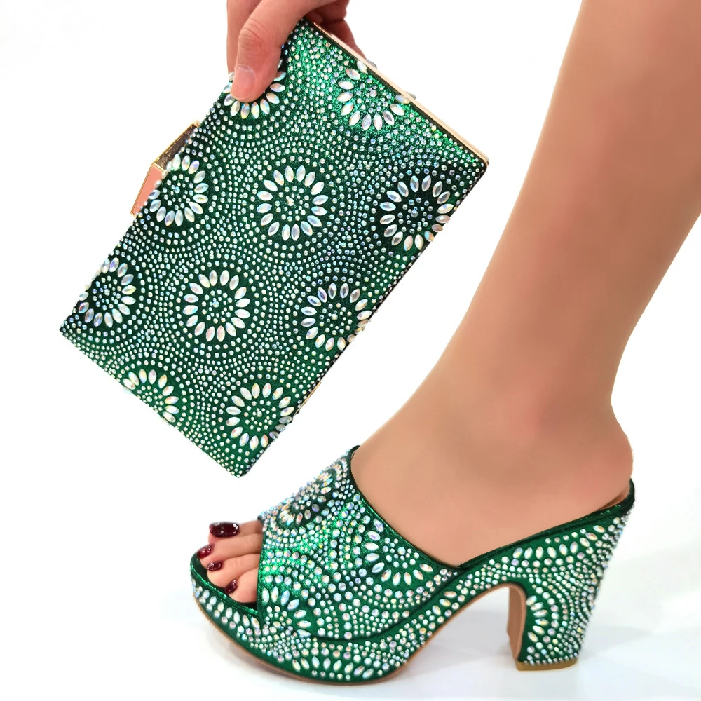 

Doershow good price Italian Shoes and Bag Set African beautiful Shoe and Bag set Italy Shoe and Handbag Summer Set Women! HAO1-7