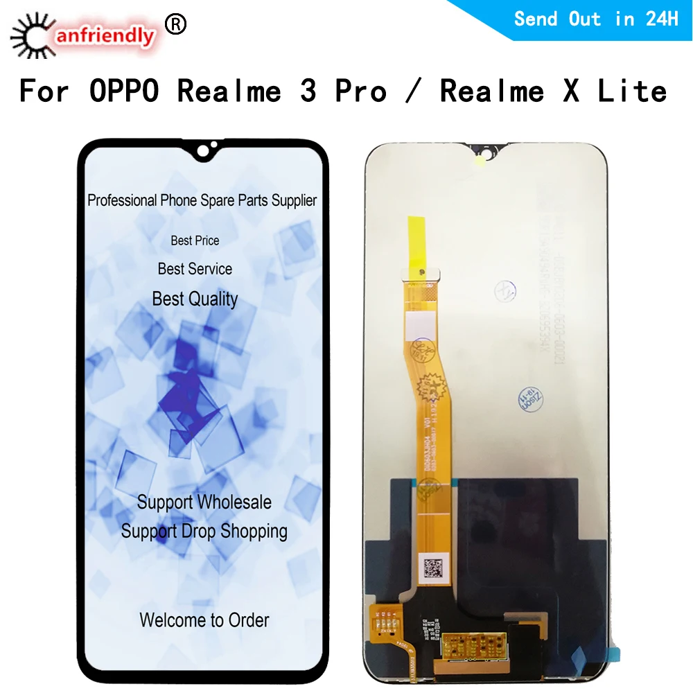 ЖК дисплей для OPPO Realme 3 pro realme X lite RMX1851 сенсорная панель экран дигитайзер модуль