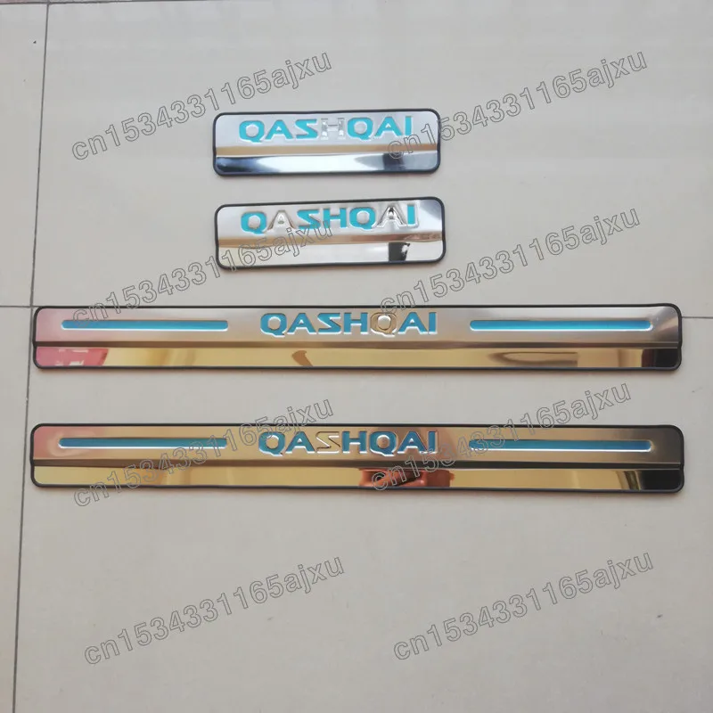 

Door Sill Scuff Plate Stainless Steel Door Sills Pedal Car Styling Sticker 2007-2013 2014-2019 For Nissan Qashqai J10 J11
