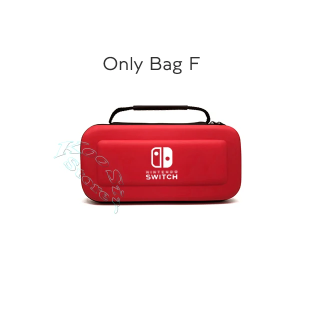 Only BAG F Аксессуары для переключателей, чехол для переноски, защитная пленка для экрана, Жесткий Чехол для ПК, колпачки для большого пальца nintendo Switch, ручная сумка для nintendo switch - Цвет: Only BAG F