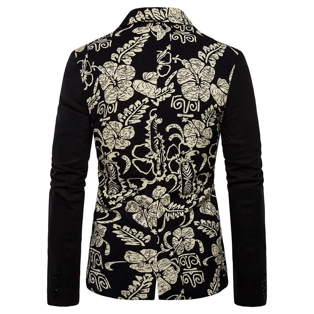 Men New Fashion African European Style Blazer Suit Jacket Long Sleeve Printed Coat Outwear | Мужская одежда