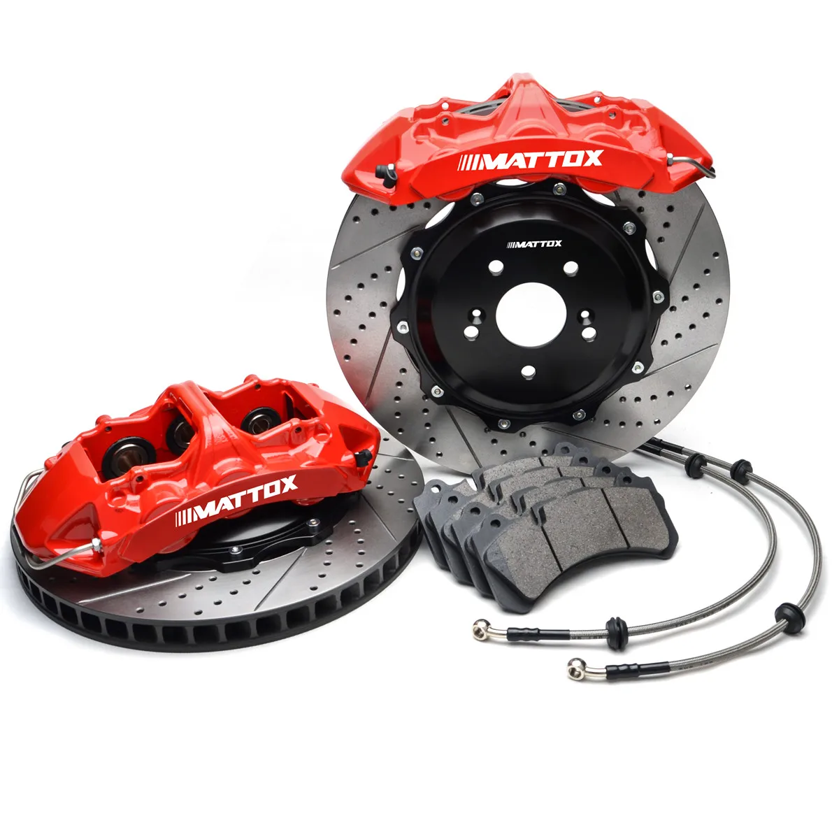 Комплект тормозов Mattox слитный штангенциркуль 6POT 355/378*32 мм гоночный ротор для