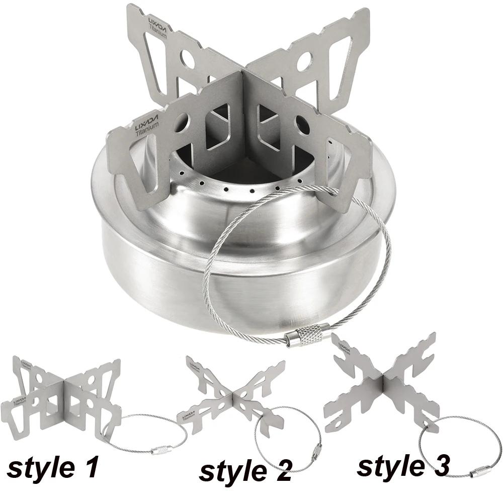 Lixada 3 типа уличная титановая стойка для спиртовой плиты перекрестная