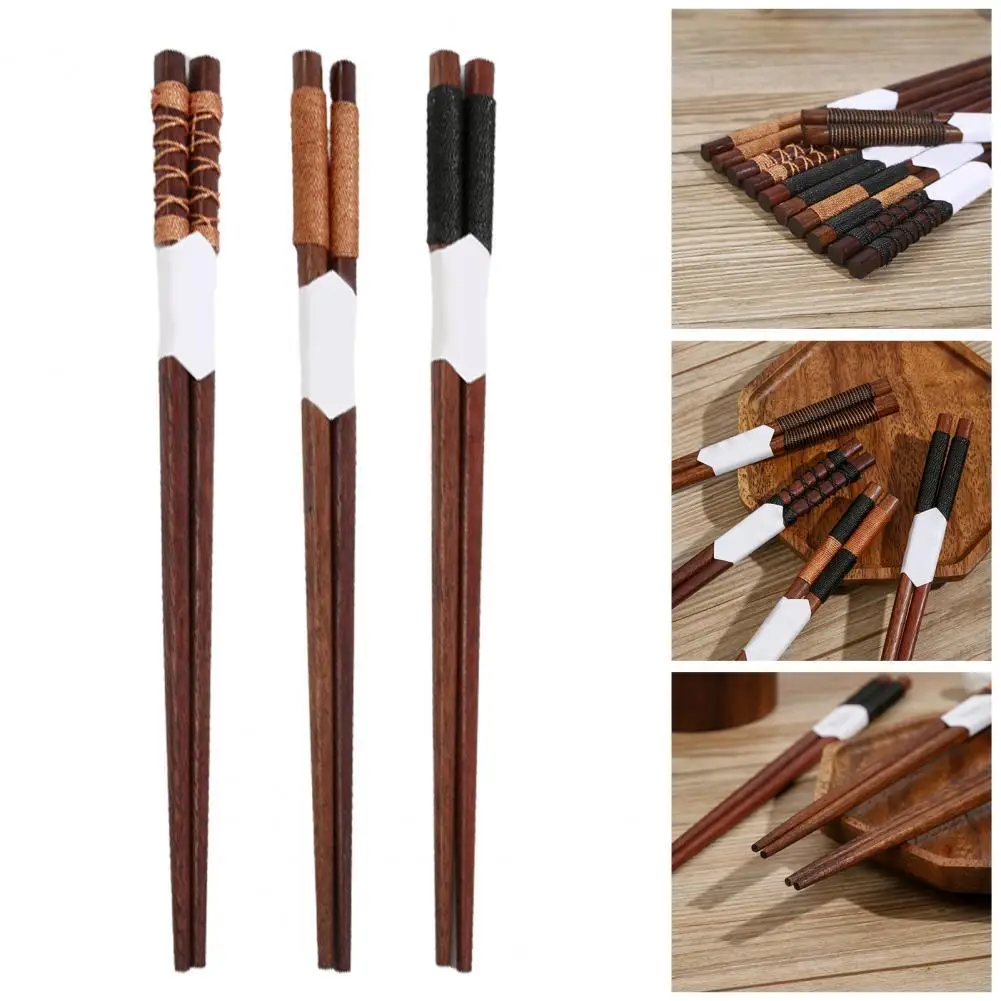 

6 Pair Good Natural Practical Rice Chopsticks BPA Free Hot Pot Tableware Chopsticks for Household Noodles Chopsticks
