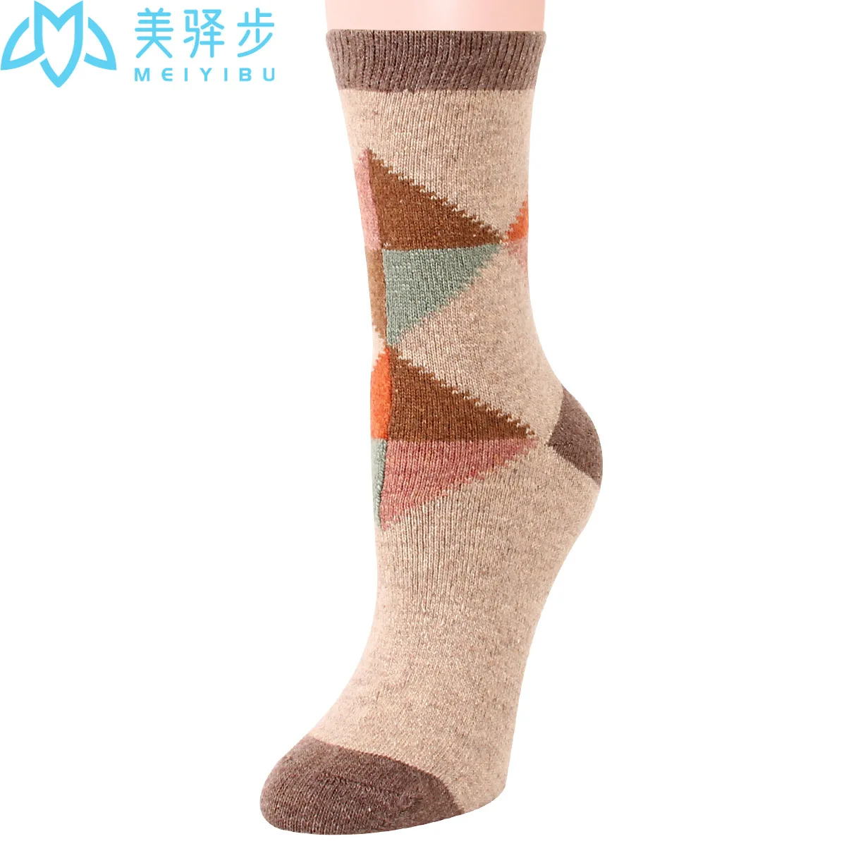 12 Pairs Per Set Warm and Retro Wool Socks Winter Women's Thickened Wool Socks