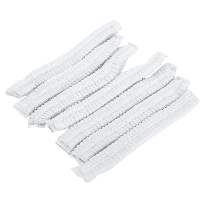 50 шт. Одноразовая полиэтиленовая шапочка для волос эластичная кейтеринга еды