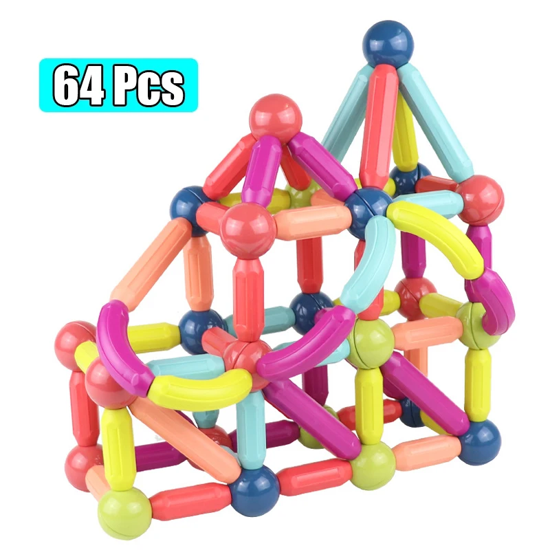 

Big Size Magnet Sticks Magnetic Designer Set Creative Building Blocks Educational Magnet Construction Toys For Children Gifts
