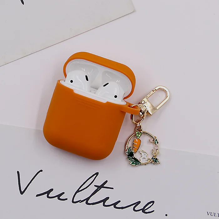 Мягкий силиконовый чехол для Airpods мультяшный защитный милый гарнитуры