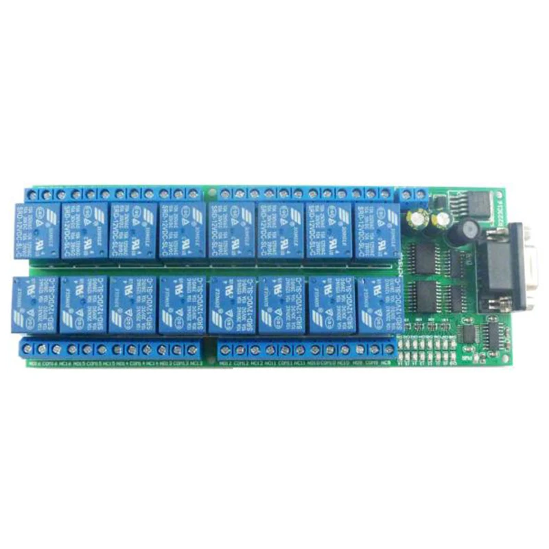 16 канальный 12VDC &quotумный дом&quot сделай сам &quotRS232 серийный COM контролируемых