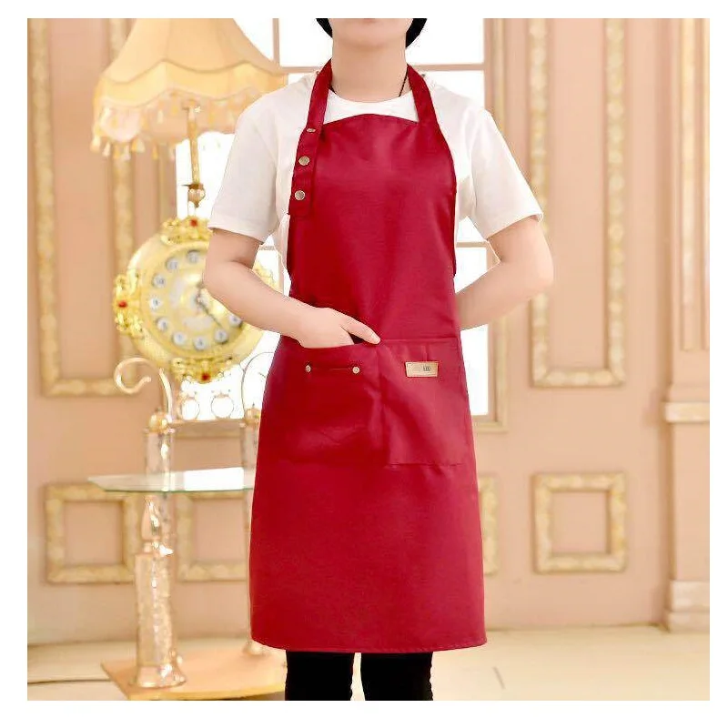 2019 Новый Однотонная одежда Пособия по кулинарии Кухня женские фартуки Для мужчин