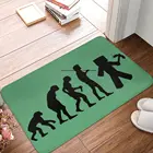 Майнкрафт-человеческая эволюция, коврик для ног, Коврик для ванны, нескользящий коврик для туалета, балкона, водонепроницаемый, маслостойкий, мультяшный