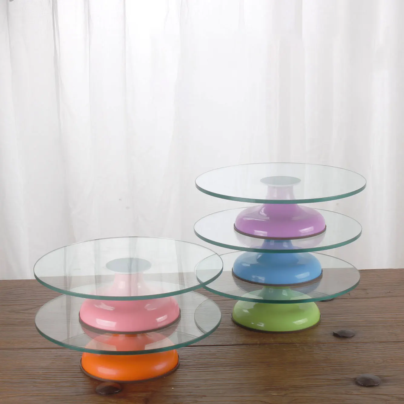 10-inch Cake Turntable Rotating Decorating Tool Table Glass Stand DIY Baking Tools Kitchen Accessories | Дом и сад