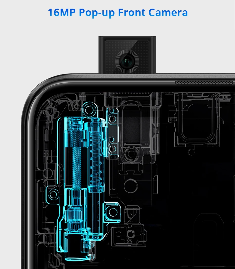 Honor 9X мобильный телефон Kirin 810 Android 9,0 6,5" 2340X1080 4 ГБ ОЗУ 64 Гб ПЗУ камера с подъемом МП