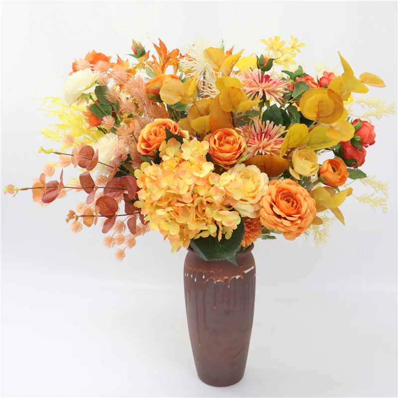 Цветы искусственные Высокое качество оранжевый серии свадебные Пластиковые