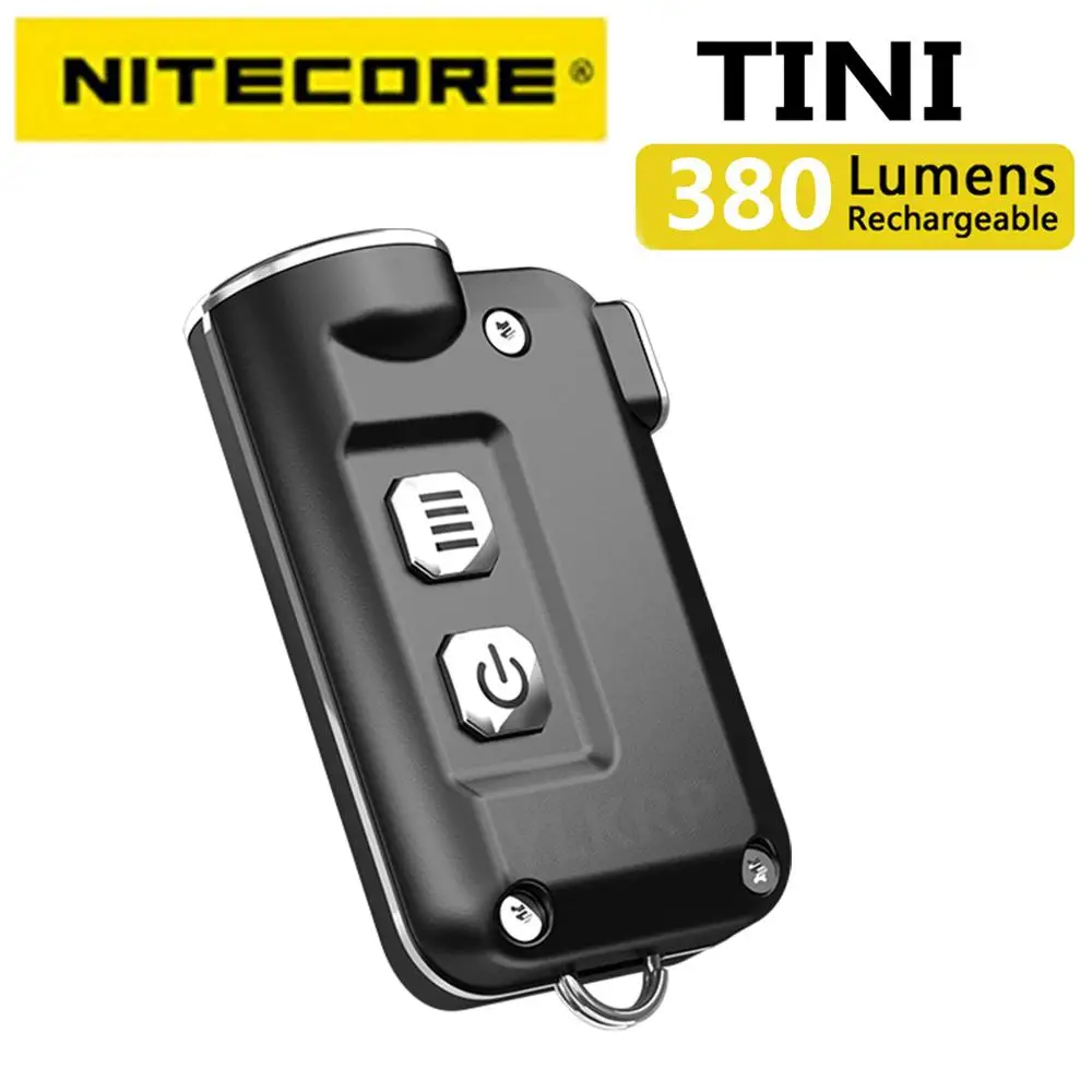 2018 новый NITECORE TINI 380 люмен с эффектом приближения c зарядкой Micro USB для зарядки мини