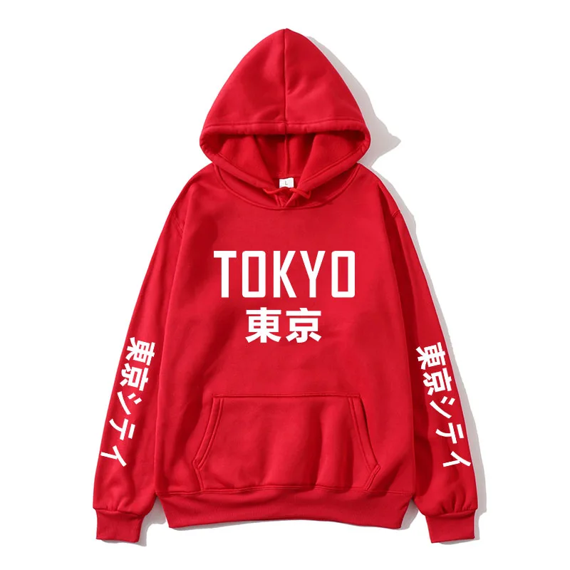 2020 New Japan Harajuku Hoodies Tokyo City Printing Pullover Sweatshirt Casual Hip Hop Streetwear off white Male Tops 3XL | Мужская