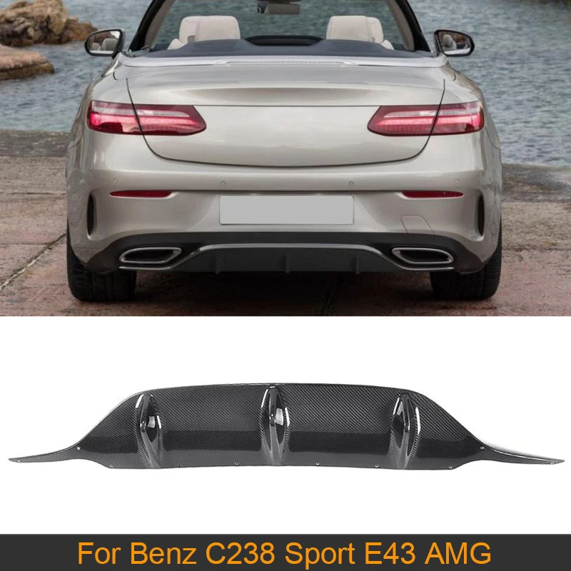 Диффузор для заднего бампера из углеродного волокна спойлер губ Mercedes Benz E класса