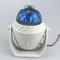 outdoor camping led light magnetic nautical compass guide ball marine navigation