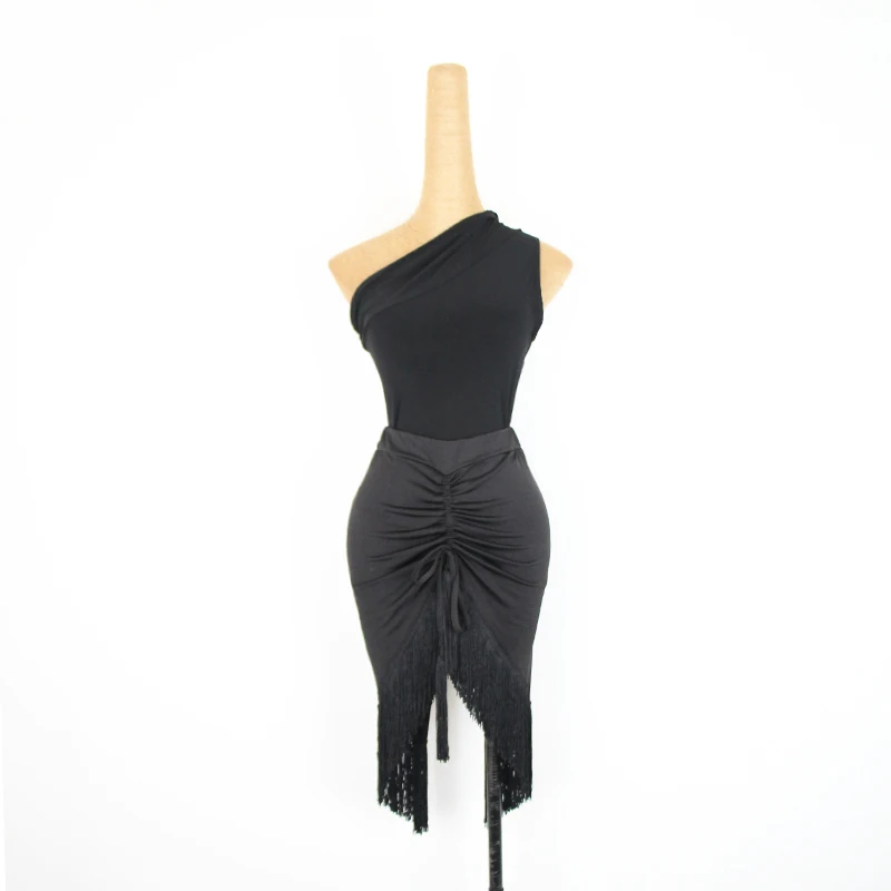 Топы для латиноамериканских танцев женские костюмы соревнований черный