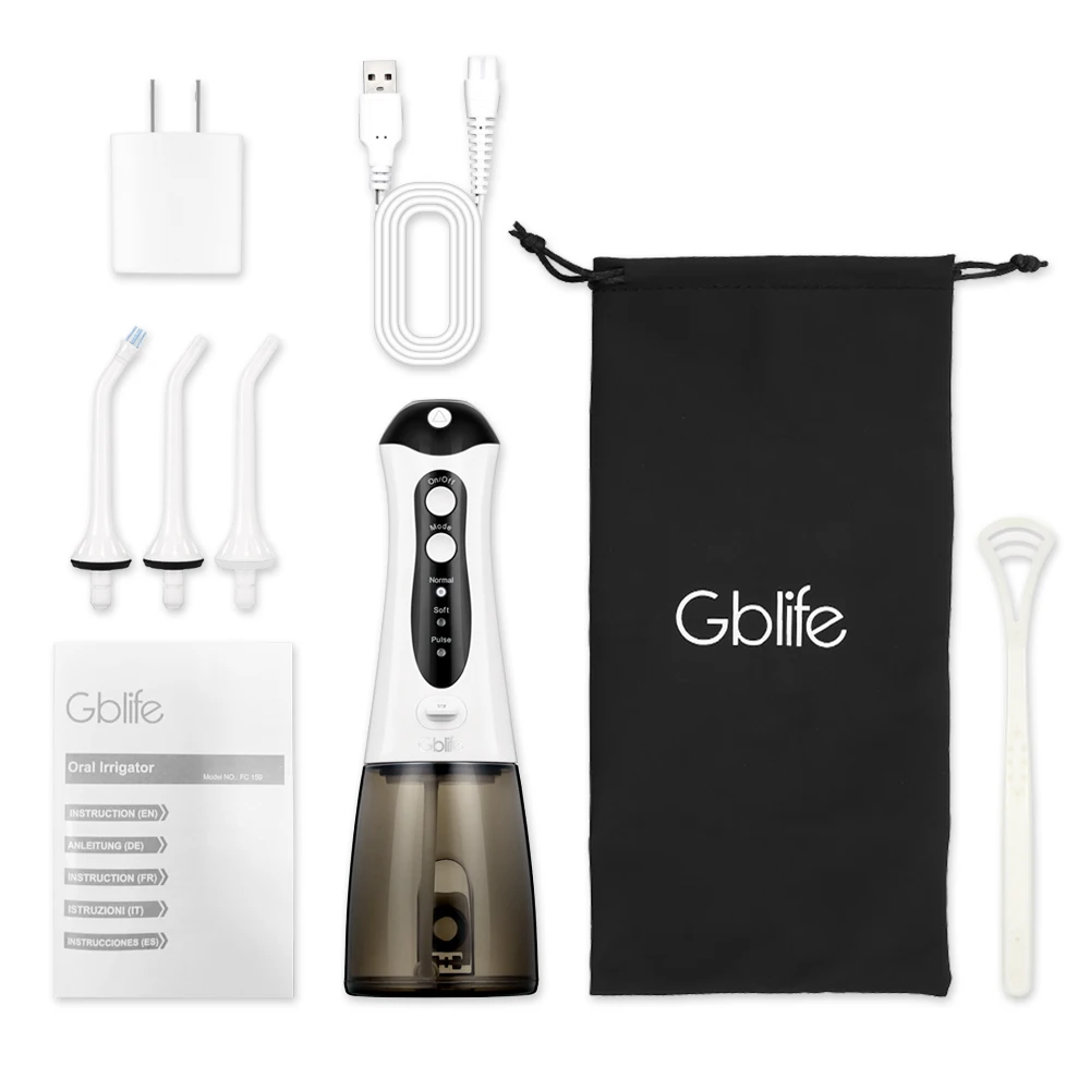 GBlife FC159 ирригатор для полости рта USB перезаряжаемая Вода Flosser переносная зубная
