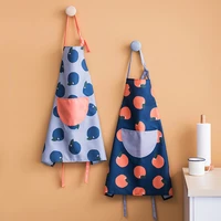 kitchen apron oil resistant waterproof cooking apron sleeveless cute cartoon pattern polyester kitchen home supplies