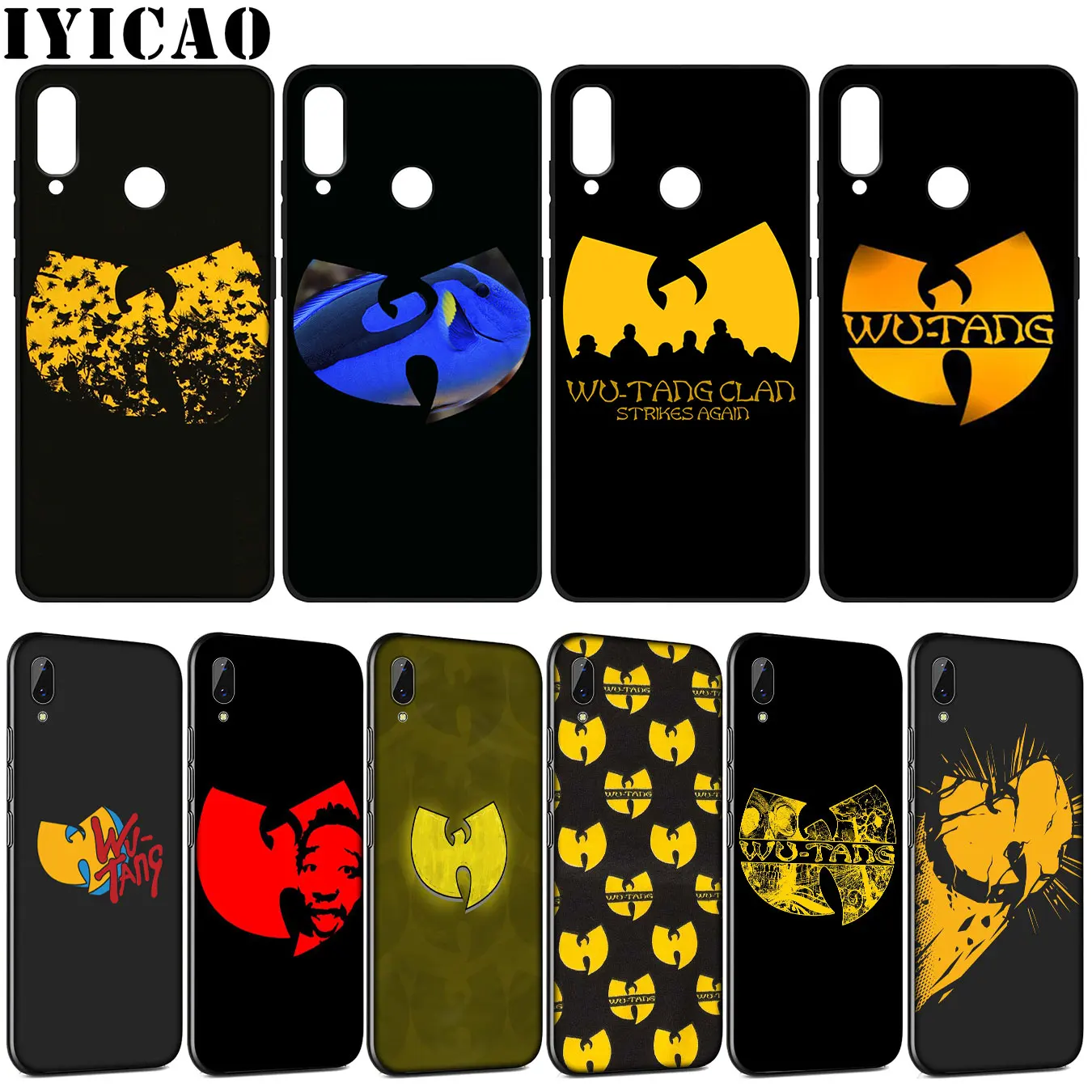 Мягкий силиконовый чехол IYICAO Wu Tang Clan для Huawei Y9 Y7 Y6 Prime 2019 Honor 20 10 9 9X 8C 8X 8 Lite 7C 7X 7A