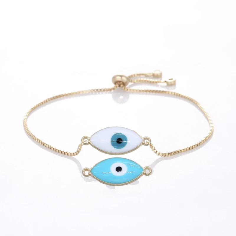 Классический разнообразный турецкий женский браслет на удачу от сглаза красная