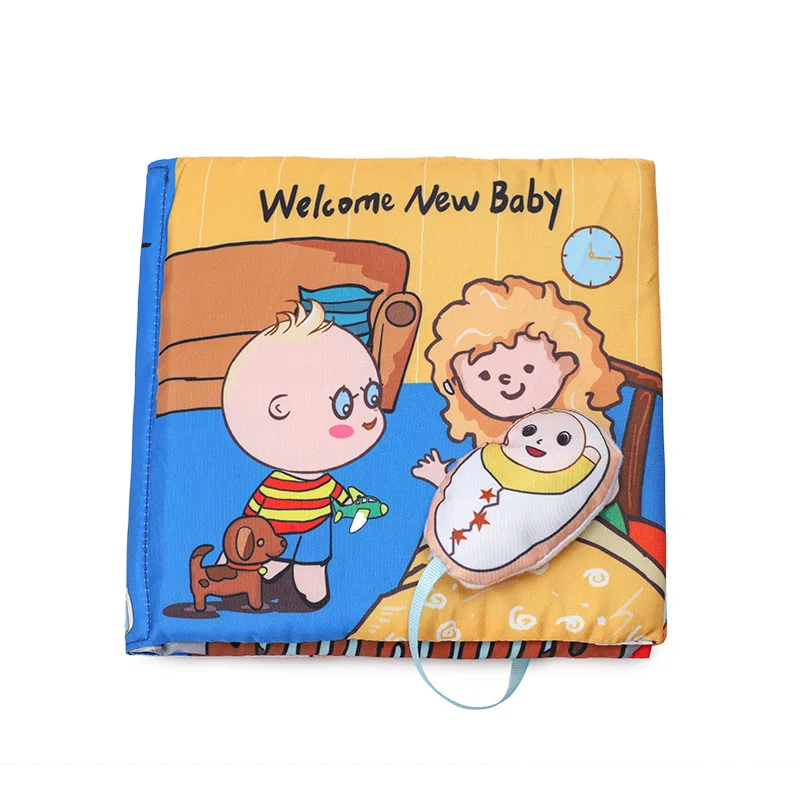 

Animal Style Newborn Baby Cloth Books Learning Educational Toys Infant Children Fabric Clothing Book Touch Ringing Cognition Toy