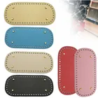 Дно из искусственной кожи ручной работы с отверстиями, заклепками для вязания сумки, ручная работа, женские сумки через плечо, аксессуары 2021