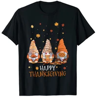 three gnomes happy thanksgiving autumn fall pumpkin spice t shirt woman graphic t shirts tops