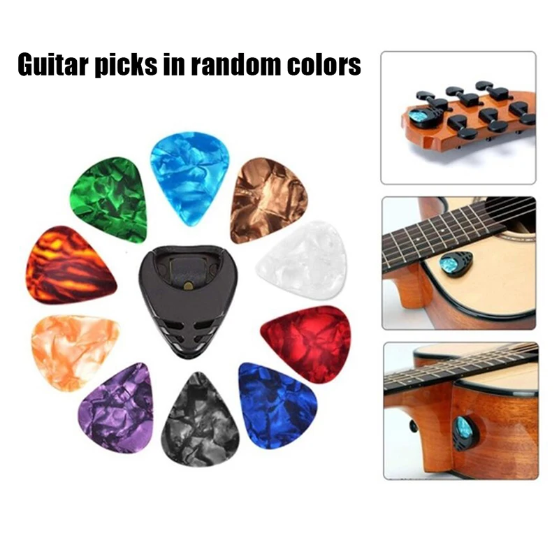 102025 stücke gitarre picks plektren elektrische bass celluloid akustische musik picks vermittler gitarre zubehör 0 46071mm free global