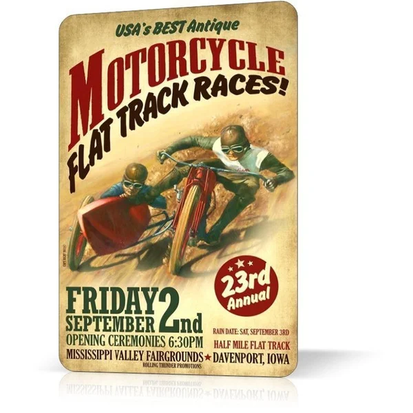 

Metal Tin Sign Motorcycle Antique Poster Vintage Retro Decor Wall Bar Pub Garage