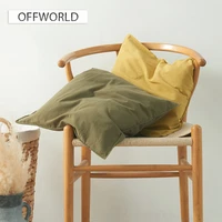 21pcs pure color cushion cover 45x45cm soft washed cotton pillow case decorative cushions living room sofa seat home decor