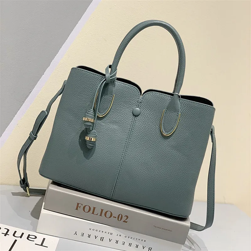 

2021 Luxury Handbags Women Bags Designer Soft Real Leather Shoulder Bag Elegant Hand Bag Ladies High Quality Tote Messenger Bags