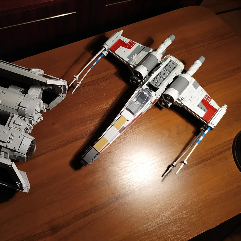 

Space MOC Wars EXS-wing Starfighter - Minifig Scale Ver Tie Fighter X Wing MicroFighters Building Blocks Bricks DIY Toys Gift