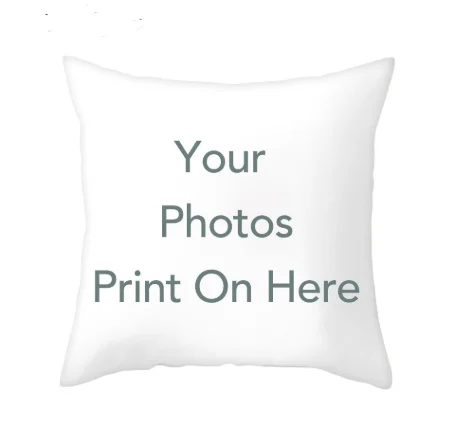 

BIGHOUSES Cushion Cover Double Sided Print Customize Gift Throw Pillowcase Print Personal Photos for Pillow Covers