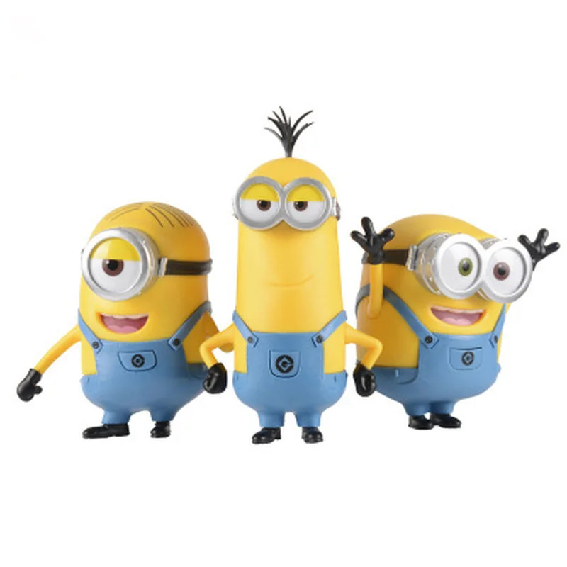 Персонажи фильма игрушки 4 дюйма Миньон Боб Стюарт Кевин в джинсах экшн фигурка