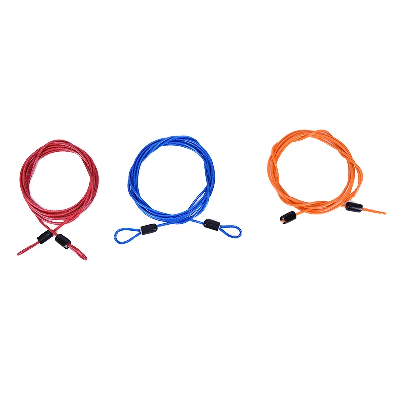 Полезный Противоугонный велосипедный кабель с двойной петлей прочная оплетка из