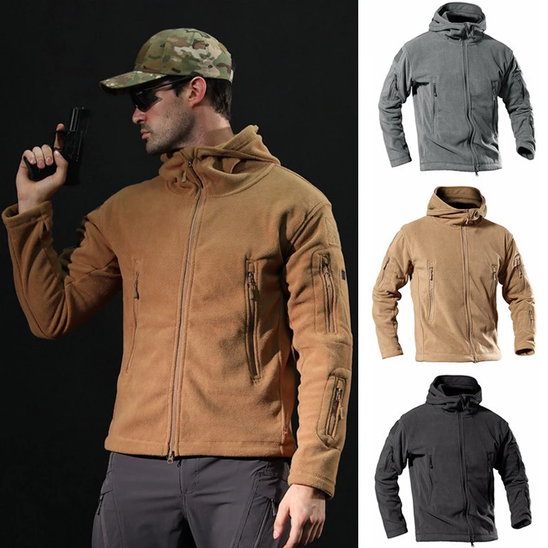 Лидер продаж водонепроницаемая флисовая тактическая куртка военная охотничья