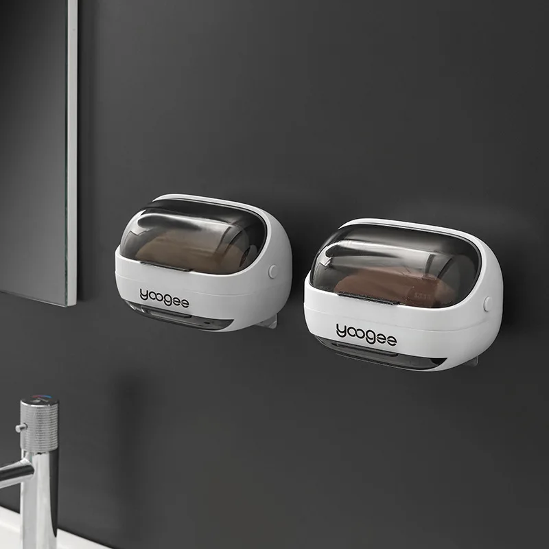 Экологический продукт Полочка для ванной комнаты Space Shower Storage Soap Saver Путешественническая пластиковая емкость для мыла.