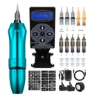 Ротационная тату-машинка Rocket Pen, ротационная тату-машинка, ручка с картриджами, иглы, Перманентный макияж, тату, боди-арт