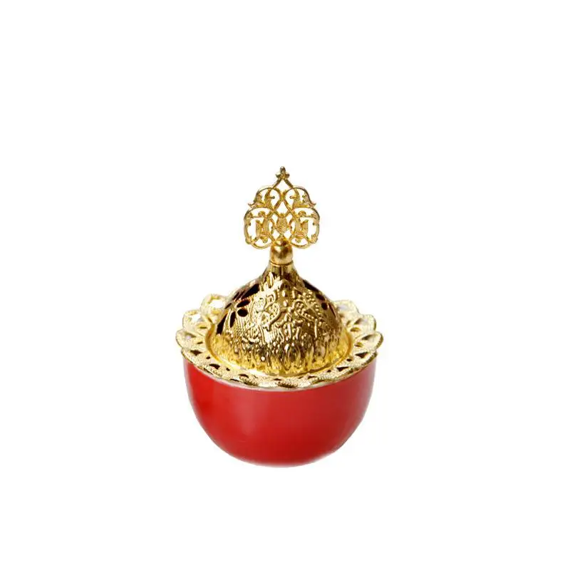 Милая маленькая курильница в арабском стиле с крышкой металлический