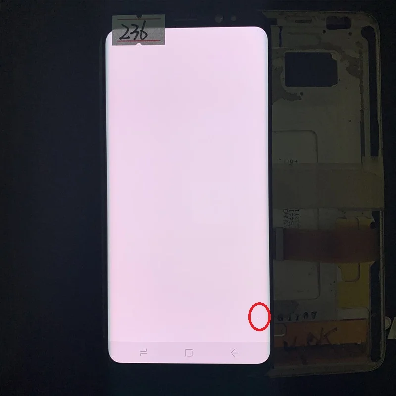 NO.236 Супер AMOLED S8 ЖК-дисплей для samsung Galaxy S8 G950 G950F ЖК-дисплей сенсорный экран оцифровать с черными точками - Цвет: NO.236