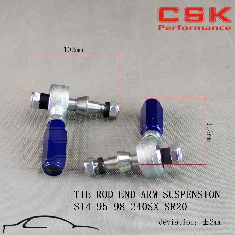 2 шт. турбо внешняя тяга Торцевая рукоятка Подвеска подходит для 95 98 240SX S14 SR20