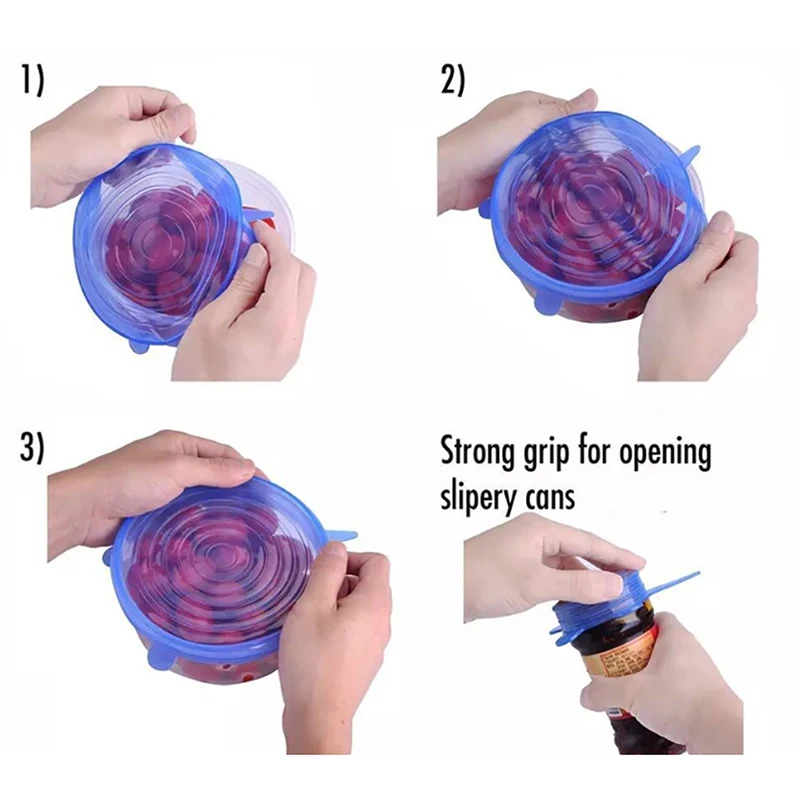 6 шт./компл. силиконовая фотобумага для пищевых продуктов чашка герметичная