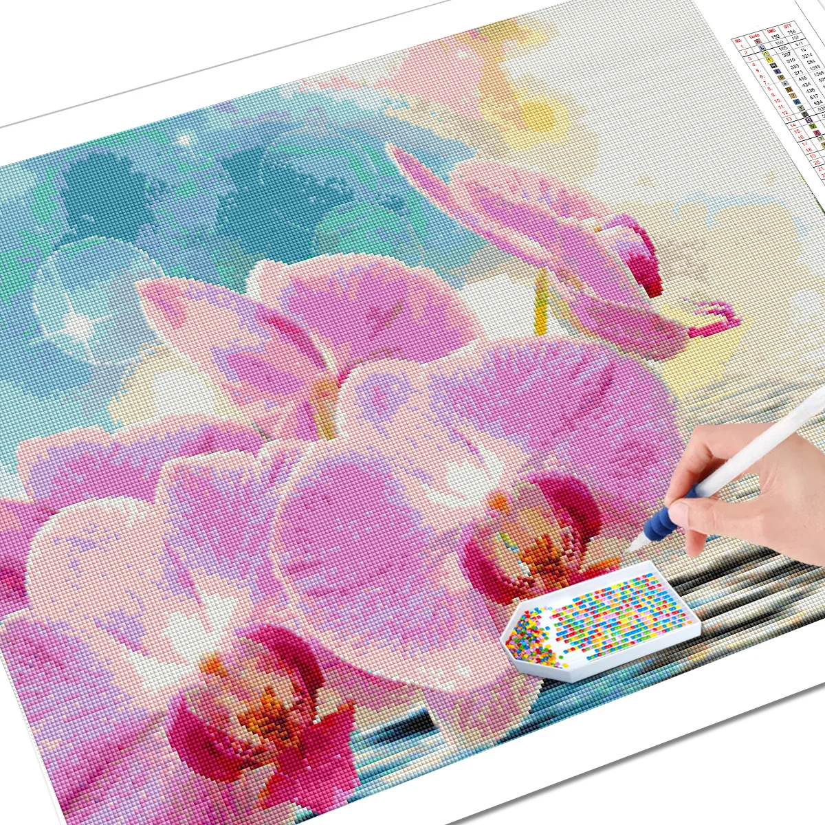 Набор для алмазной вышивки Орхидея 5D|Алмазная мозаика и вышивка| |