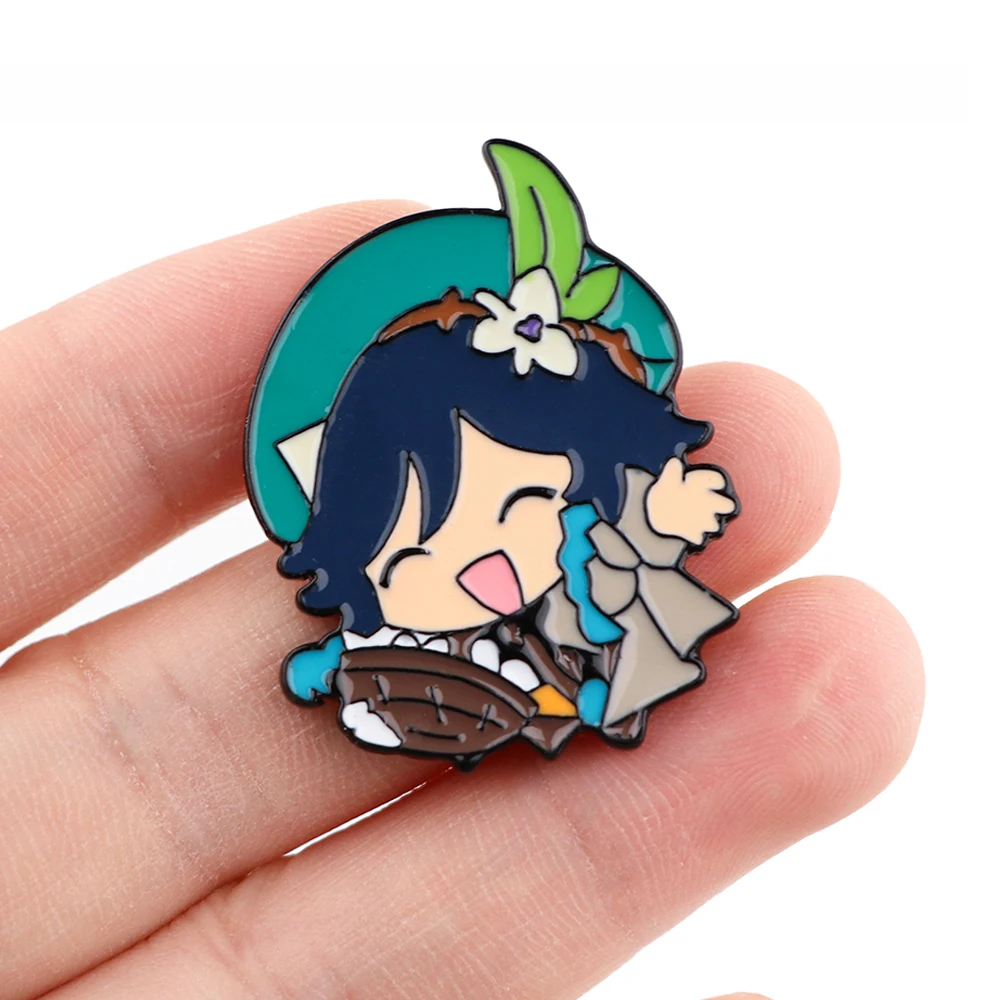

Genshin Impact Enamel Pin Anime Pins Gift Japanese Briefcase Badges Badges on Backpack Brooch for Clothes Cute Things Brooches