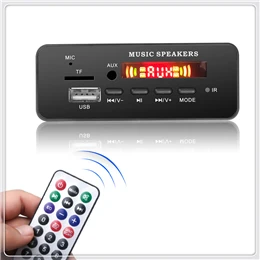 BT TF USB FM Aux Радио MP3 плеер встроенный Автомобильный USB Bluetooth Hands-free MP3 декодер плата модуль аудио переоборудование
