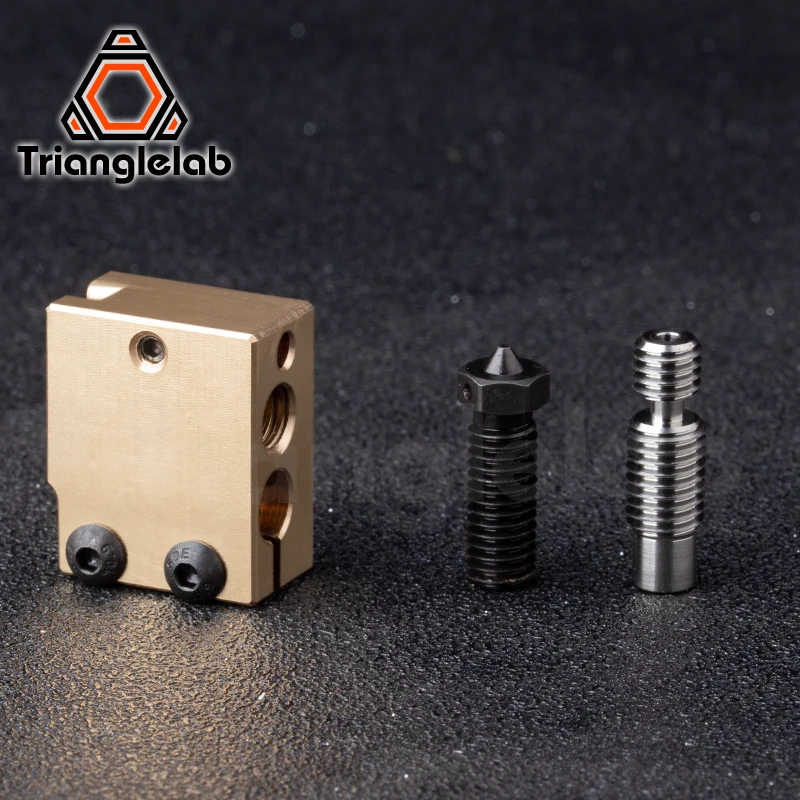 Trianglelab латунь нагревательный блок Volcano закаленной Сталь сопло вулкана Титан