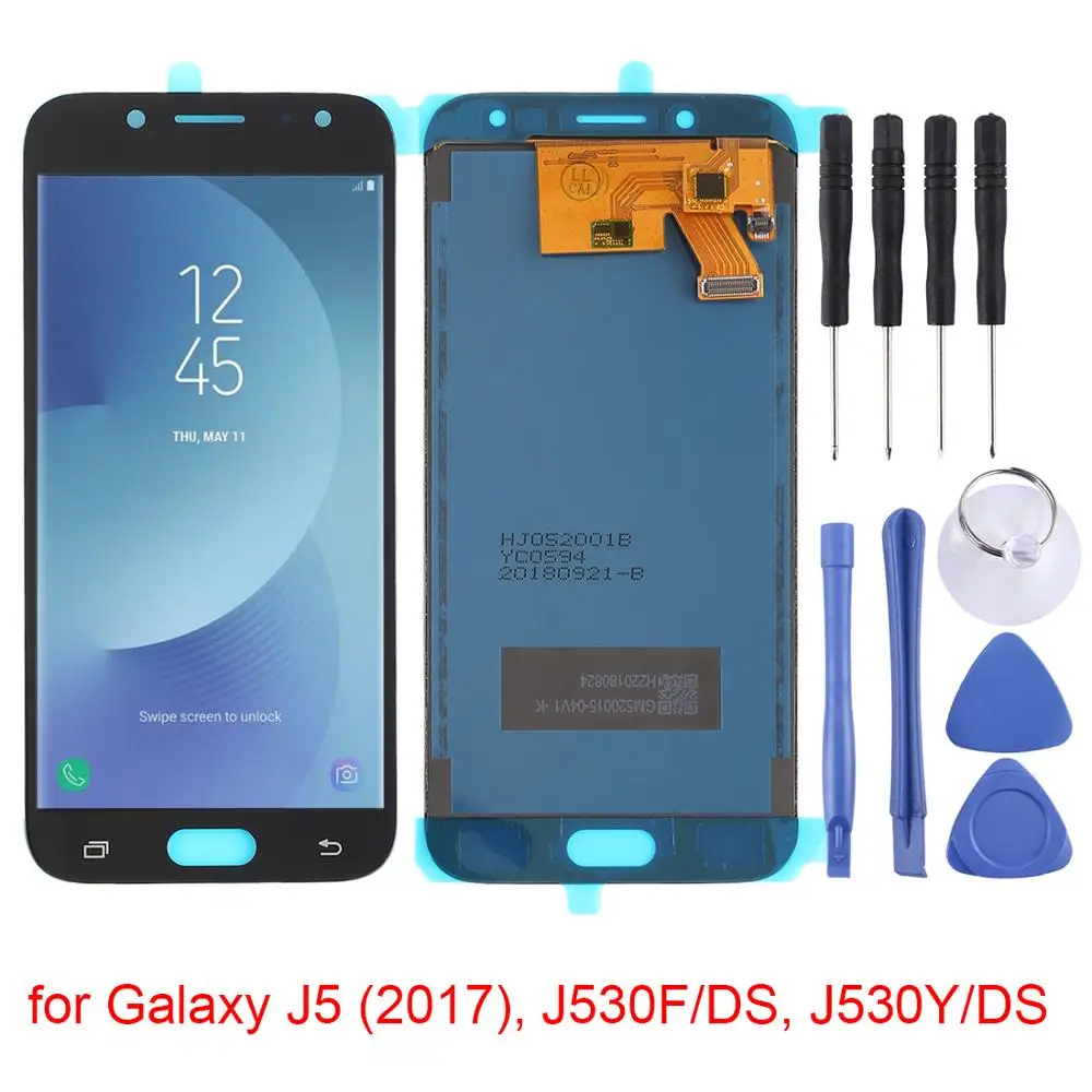 Pantalla LCD Original y digitalizador, montaje completo para Samsung Galaxy J5, ajuste de brillo-0